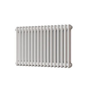 Alpha gloss white 2 column radiator, 500mm high x 768mm wide