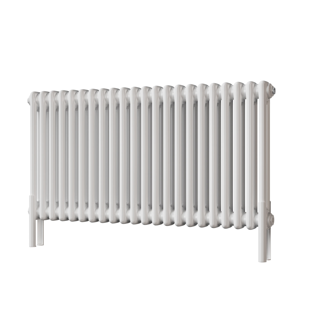 Alpha - White Column Radiator H500mm x W988mm 2 Column - Feet Included