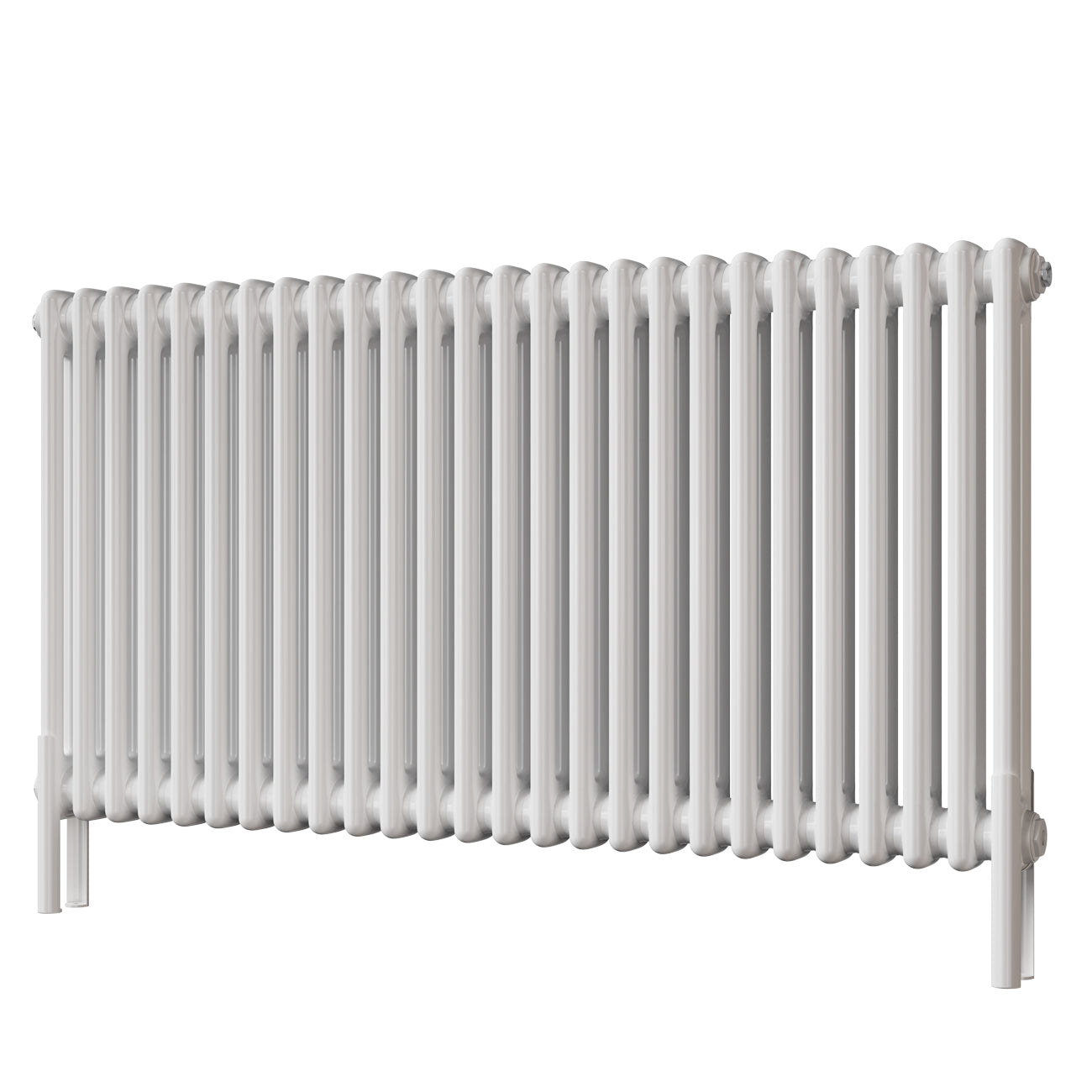 Alpha - White Column Radiator H600mm x W1164mm 2 Column - Feet Included