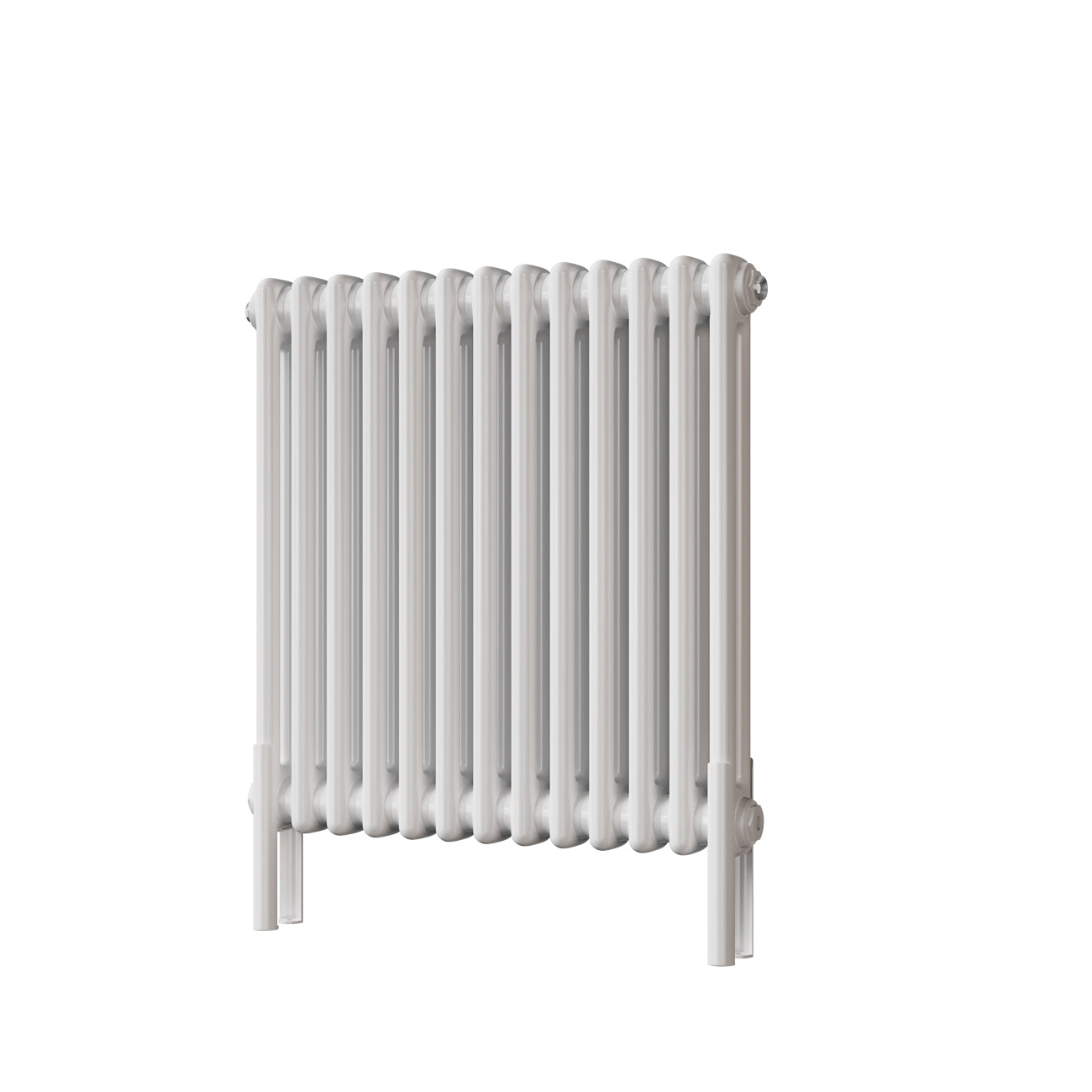 Alpha - White Column Radiator H600mm x W592mm 2 Column - Feet Included