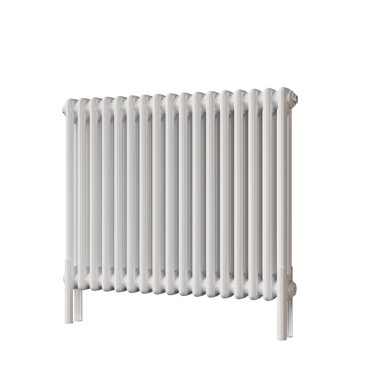 Alpha - White Column Radiator H600mm x W768mm 2 Column - Feet Included