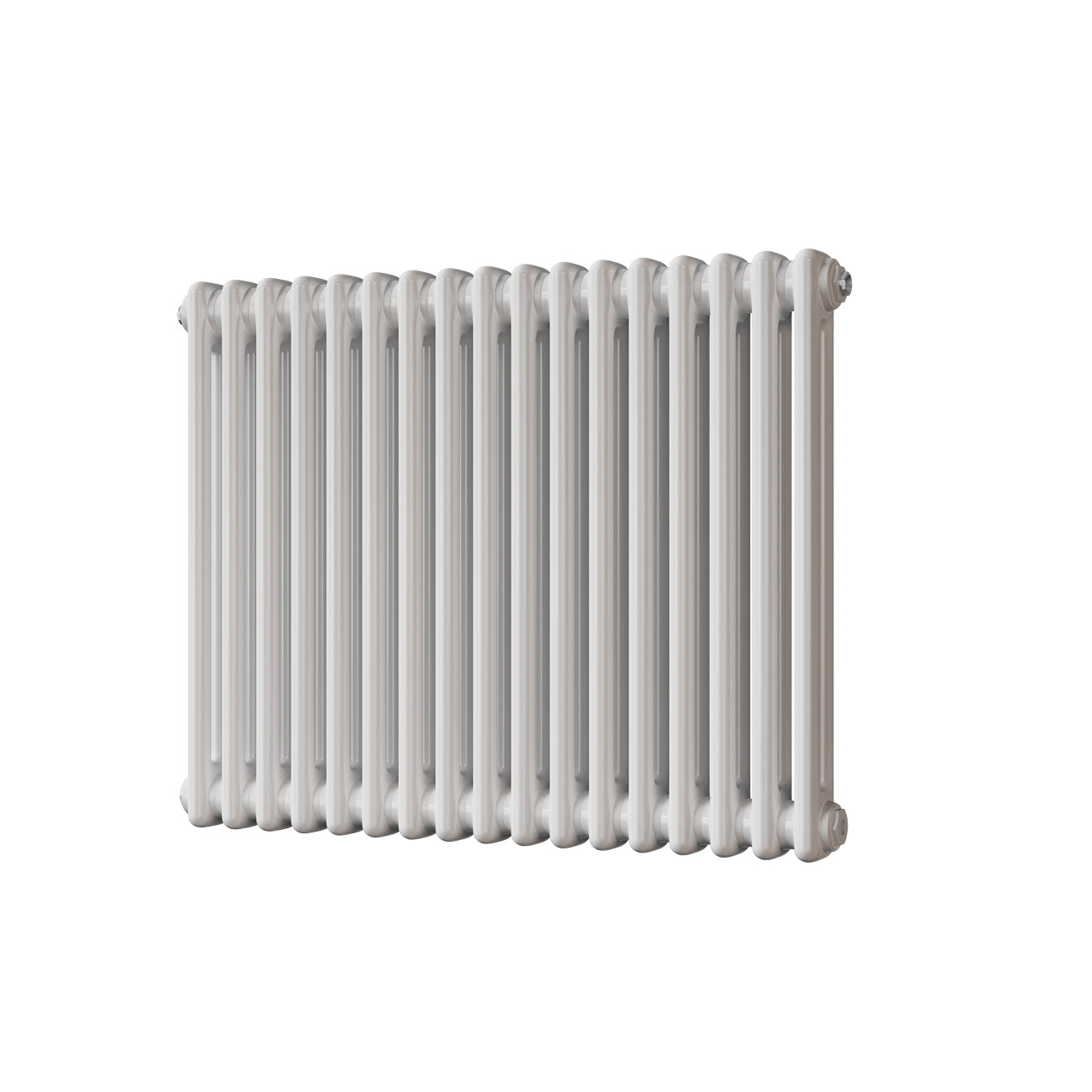 Alpha - White Column Radiator H600mm x W768mm 2 Column - Feet Included