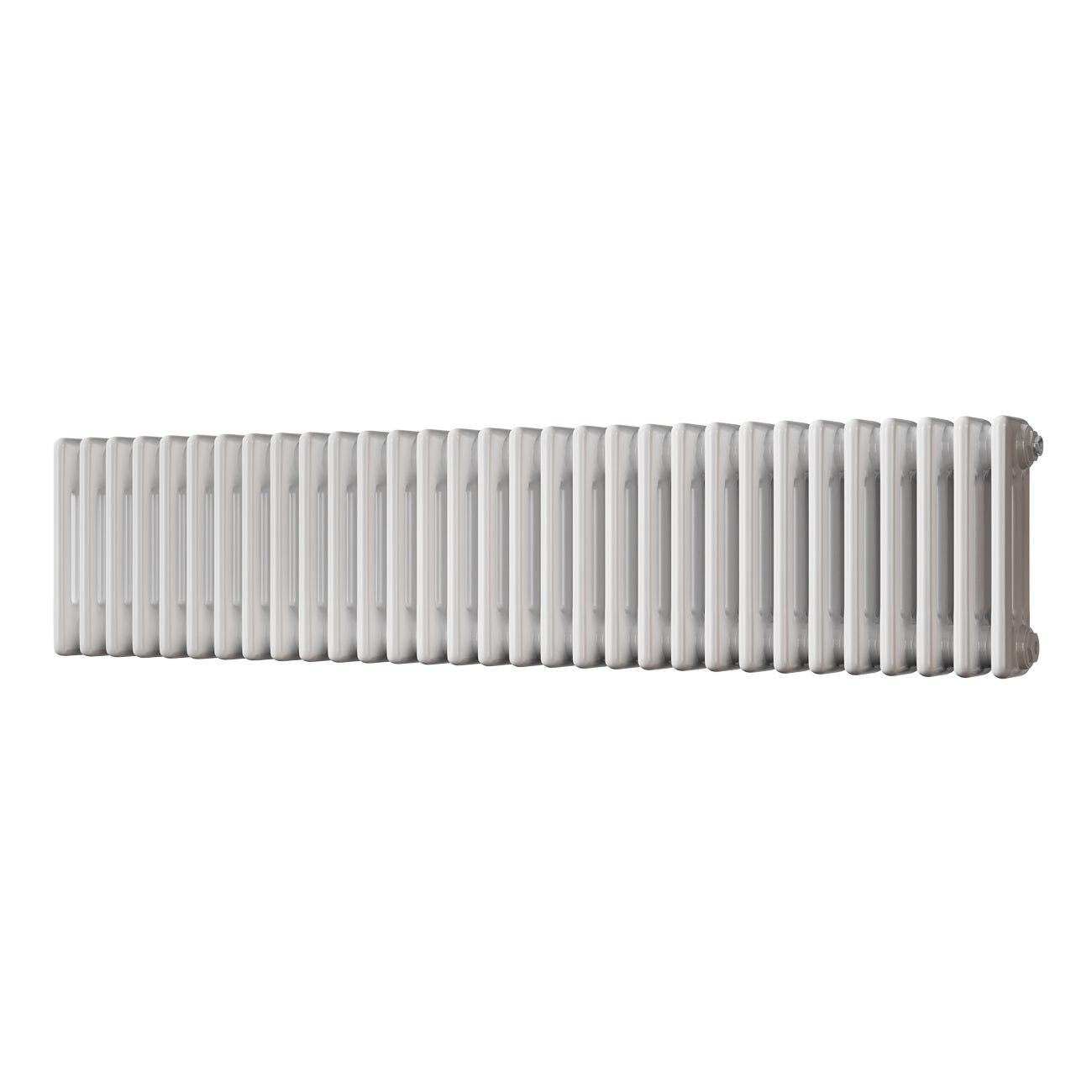Alpha - White Column Radiator H300mm x W1355mm 3 Column - Feet Included