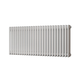Alpha gloss white 3 column radiator, 500mm high x 1177mm wide