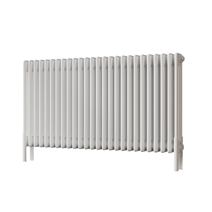 Alpha - White Column Radiator H600mm x W1177mm 3 Column - Feet Included