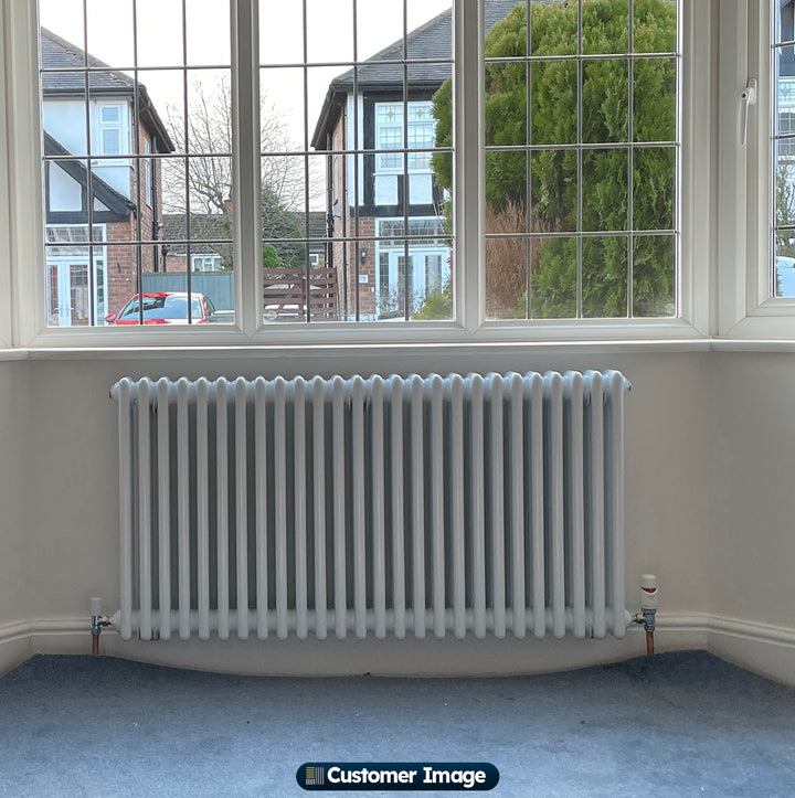Alpha - Antique Brass Column Radiator H600mm x W1177mm 3 Column