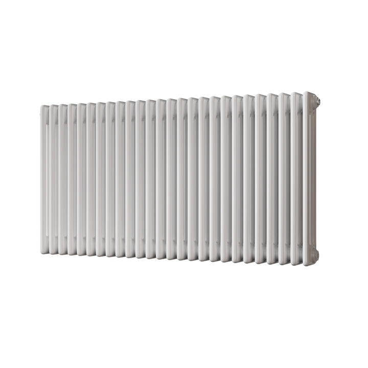 Alpha - White Column Radiator H600mm x W1177mm 3 Column - Feet Included