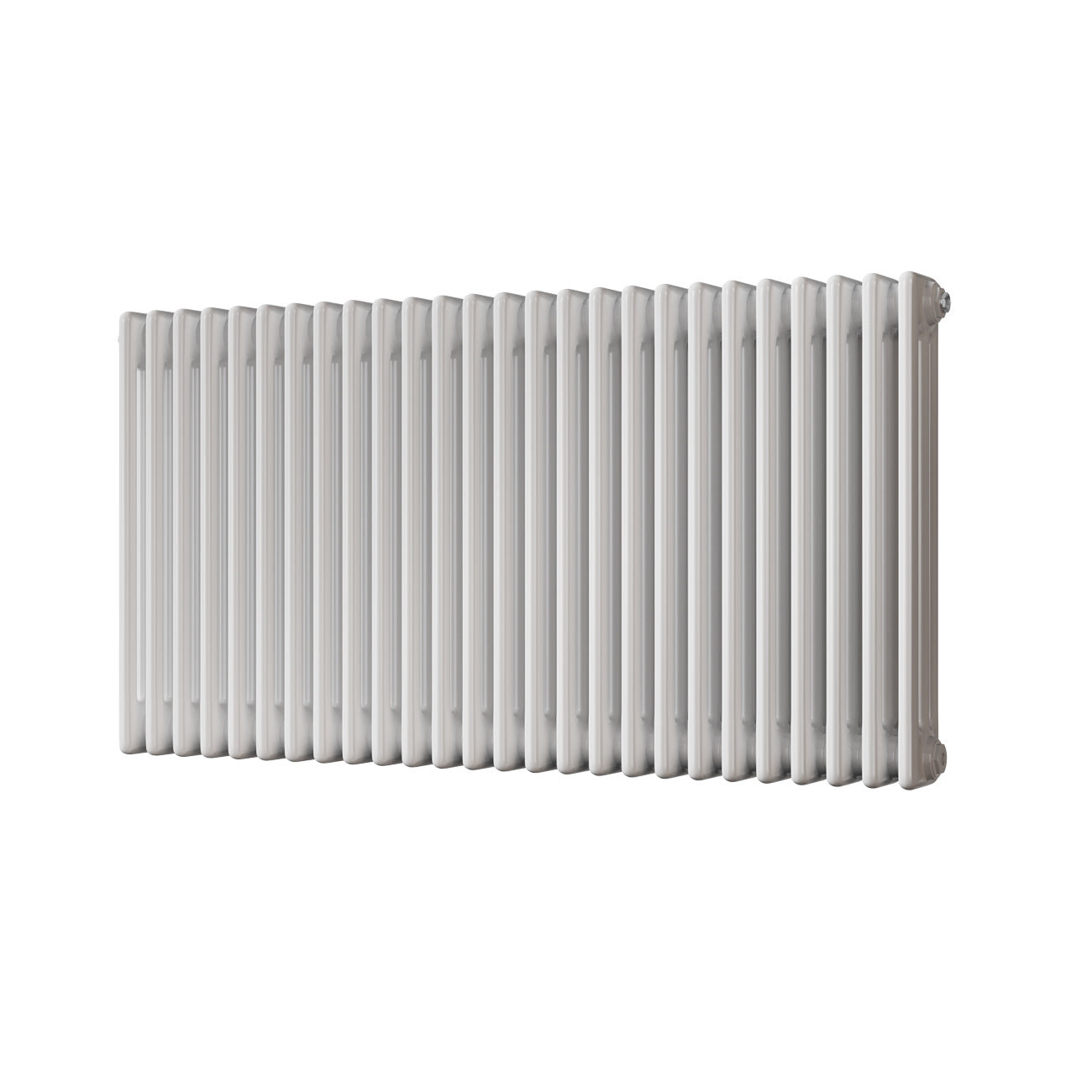 Alpha - White Column Radiator H600mm x W1177mm 3 Column - Feet Included