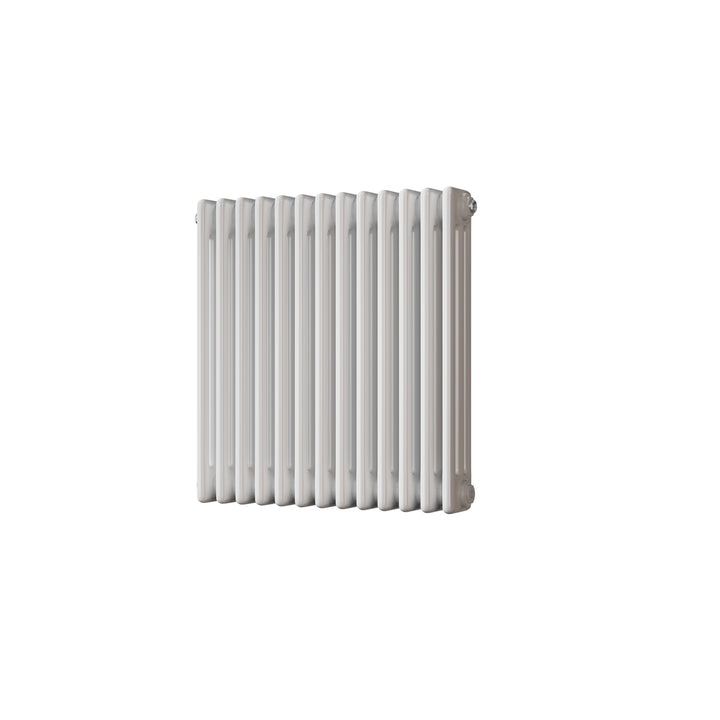 Alpha - White Column Radiator H600mm x W599mm 3 Column - Feet Included
