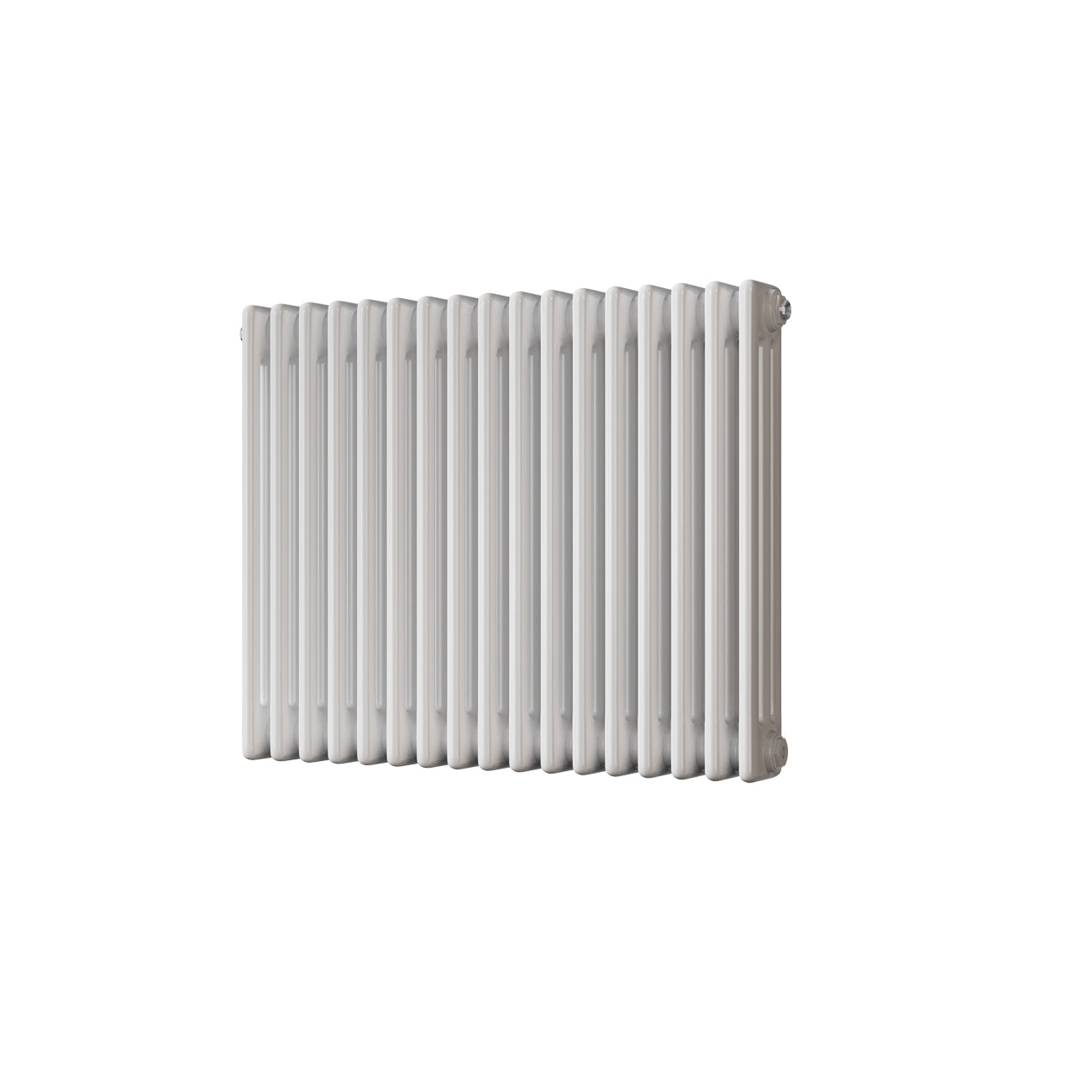 Alpha - White Column Radiator H600mm x W777mm 3 Column - Feet Included