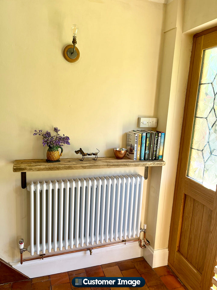 Alpha - Antique Brass Column Radiator H600mm x W999mm 3 Column