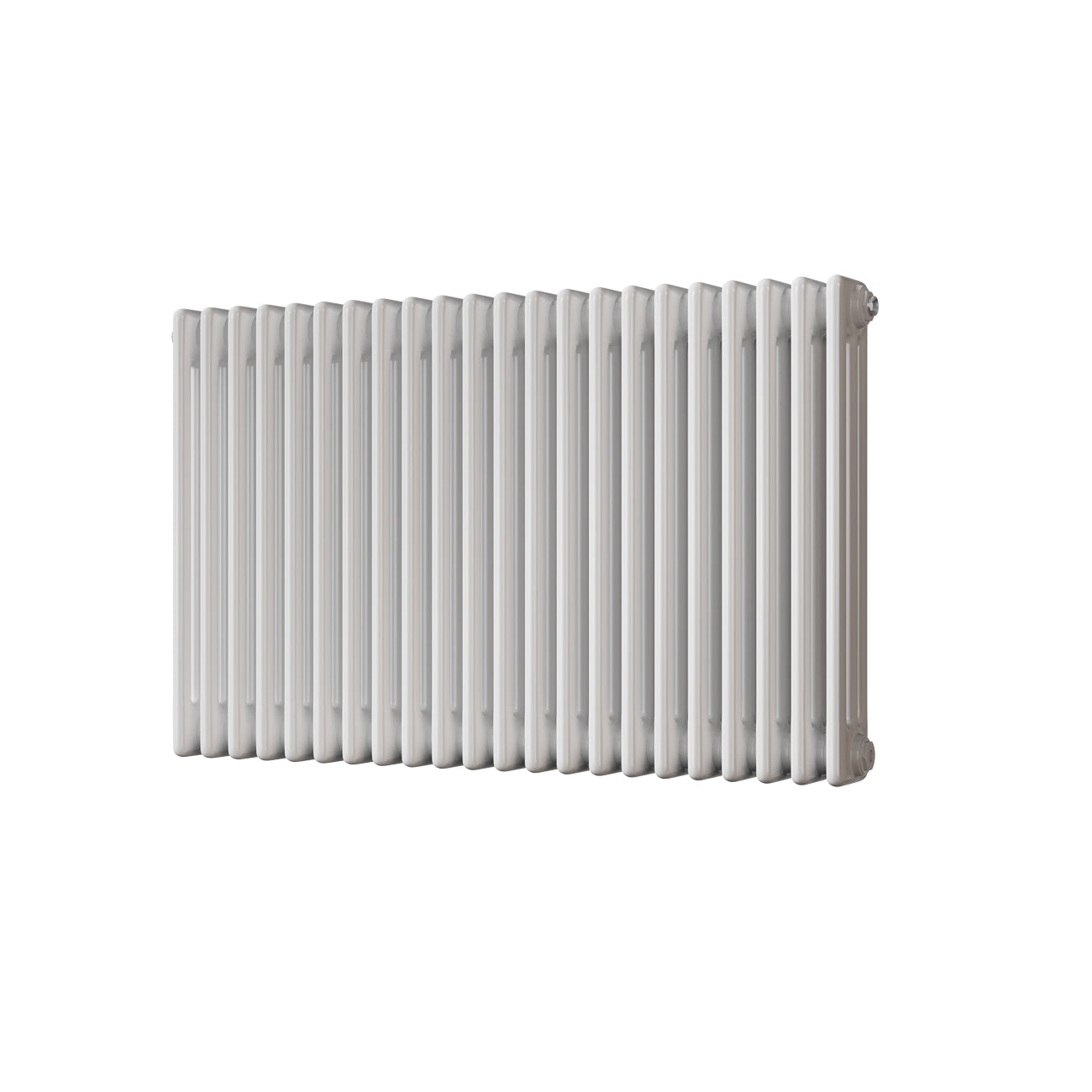 Alpha - White Column Radiator H600mm x W999mm 3 Column - Feet Included