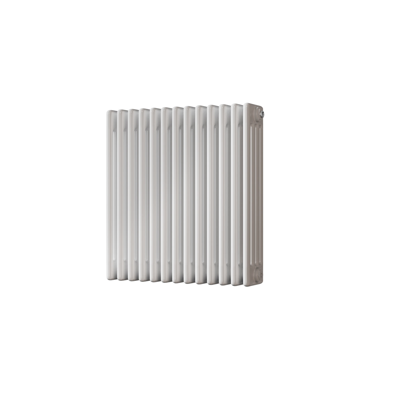 Alpha - White Column Radiator H600mm x W592mm 4 Column - Feet Included