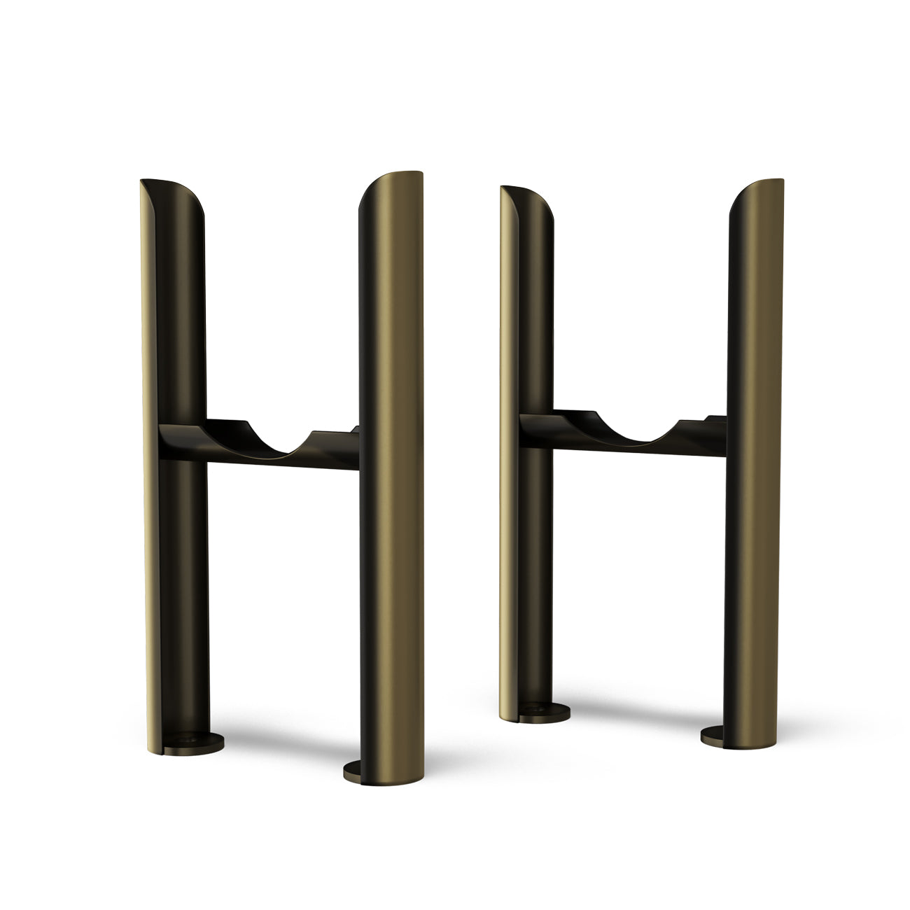 Alpha - Column Radiator Feet - 3 Column Antique Brass