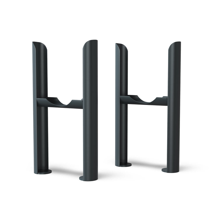 Alpha - Anthracite Column Radiator H300mm x W1177mm 3 Column - Feet Included