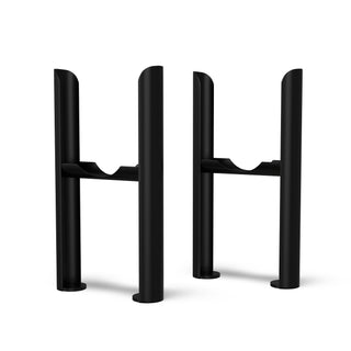 Alpha matt black 3 column radiator feet
