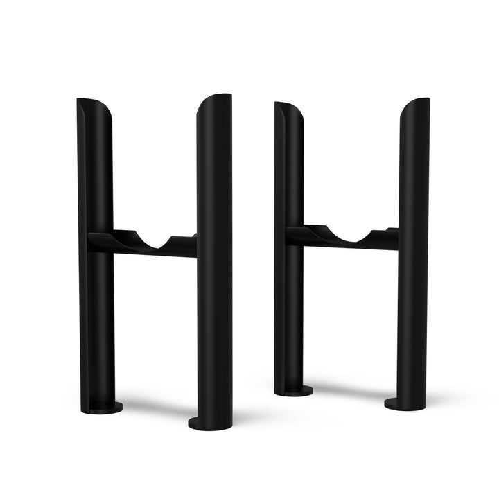 Alpha - Black Column Radiator H500mm x W1355mm 3 Column - Feet Included