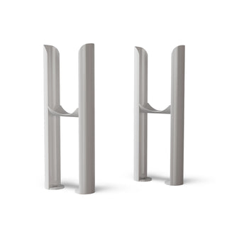 Alpha gloss white 2 column radiator feet