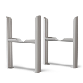 Alpha gloss white 4 column radiator feet