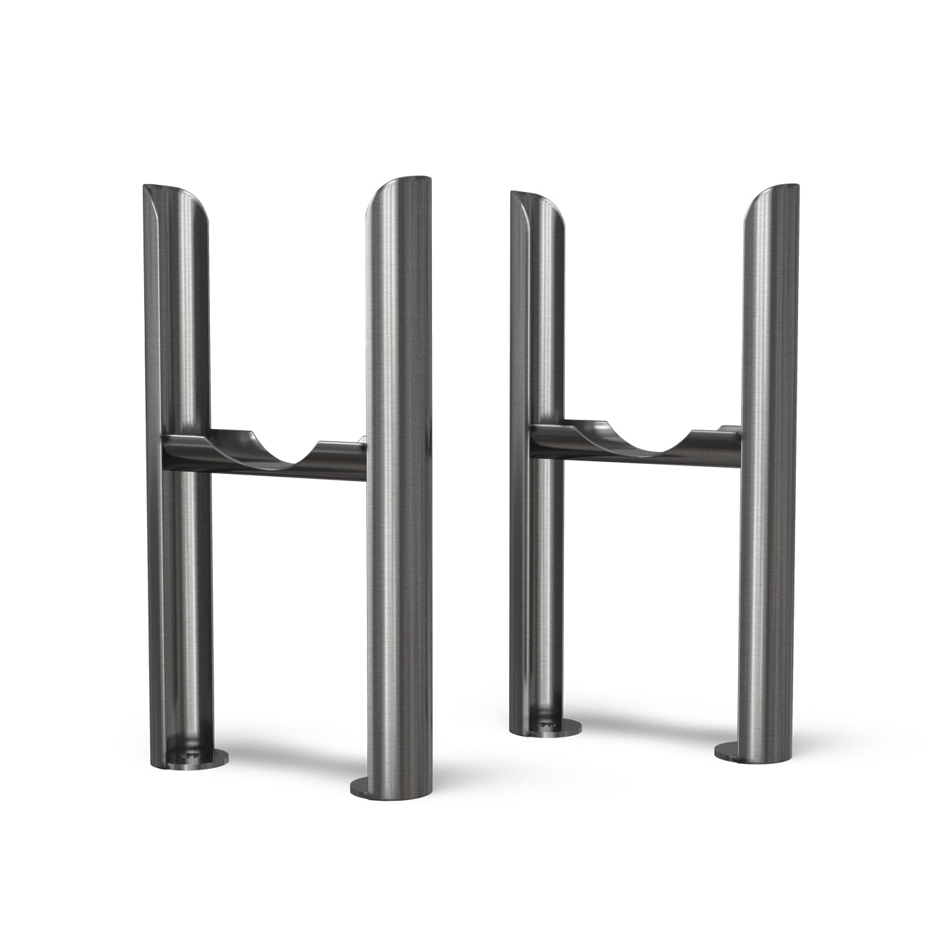 Alpha - Column Radiator Feet - 3 Column Raw Metal