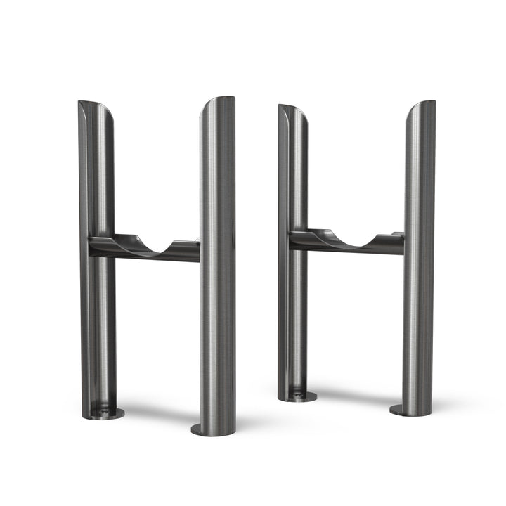 Alpha - Column Radiator Feet - 3 Column Raw Metal