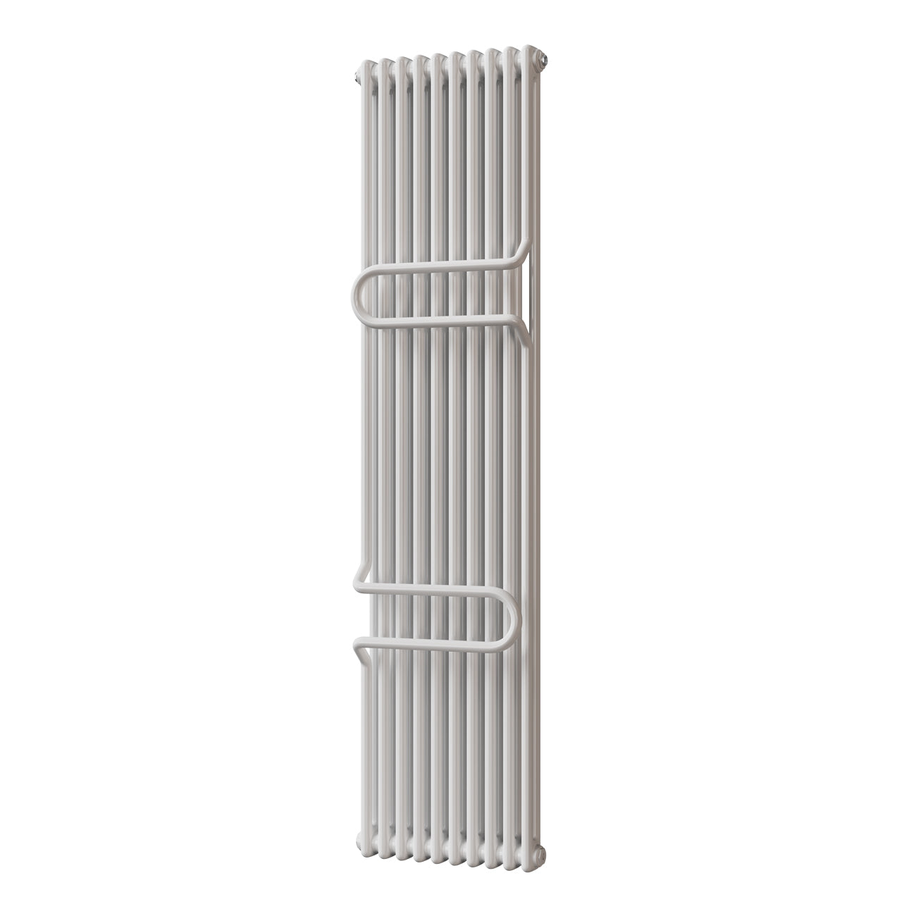 Alpha - White Vertical Towel Bar Column Radiator H1800mm x W460mm 2 Column