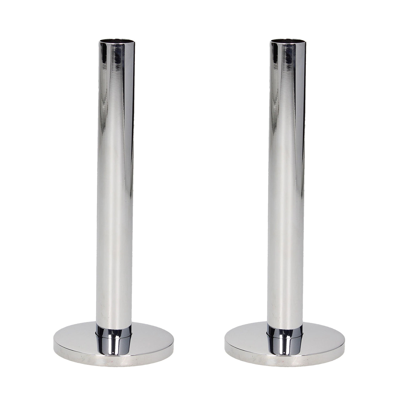 BiWorld - Chrome Polished Pipe Tails & Decoration Cover 130mm
