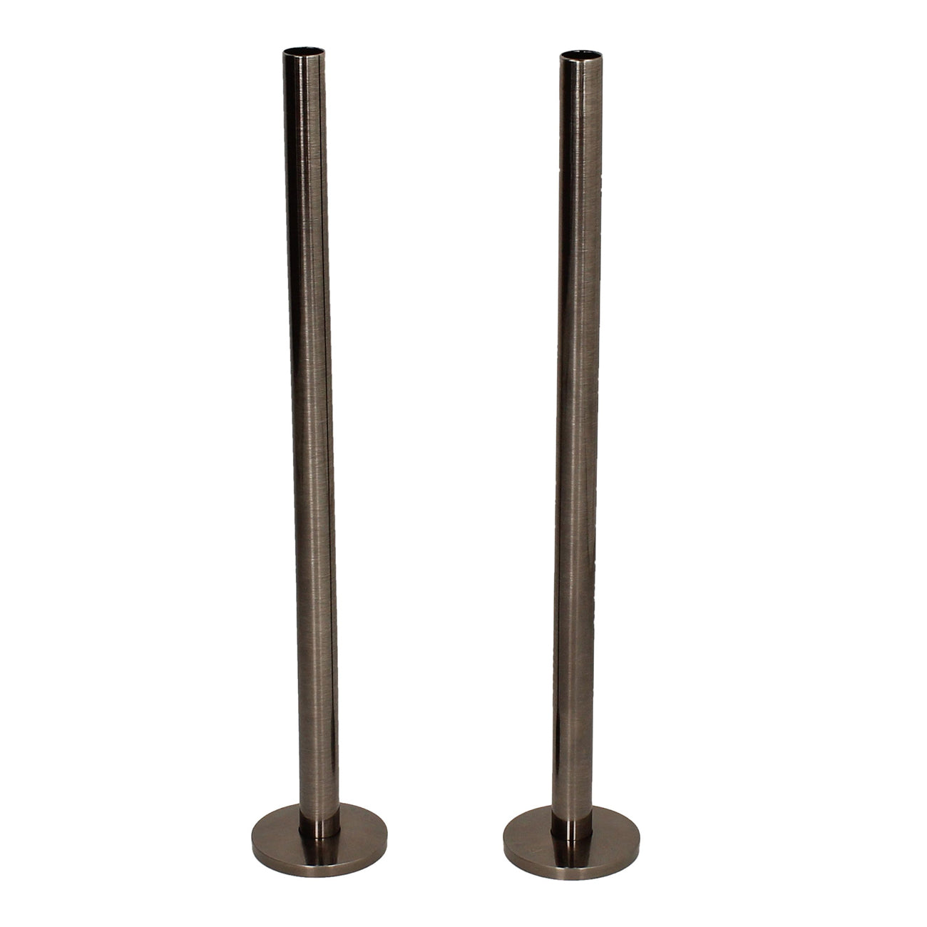 BiWorld - Black Nickel Polished Pipe Tails & Decoration Cover 300mm