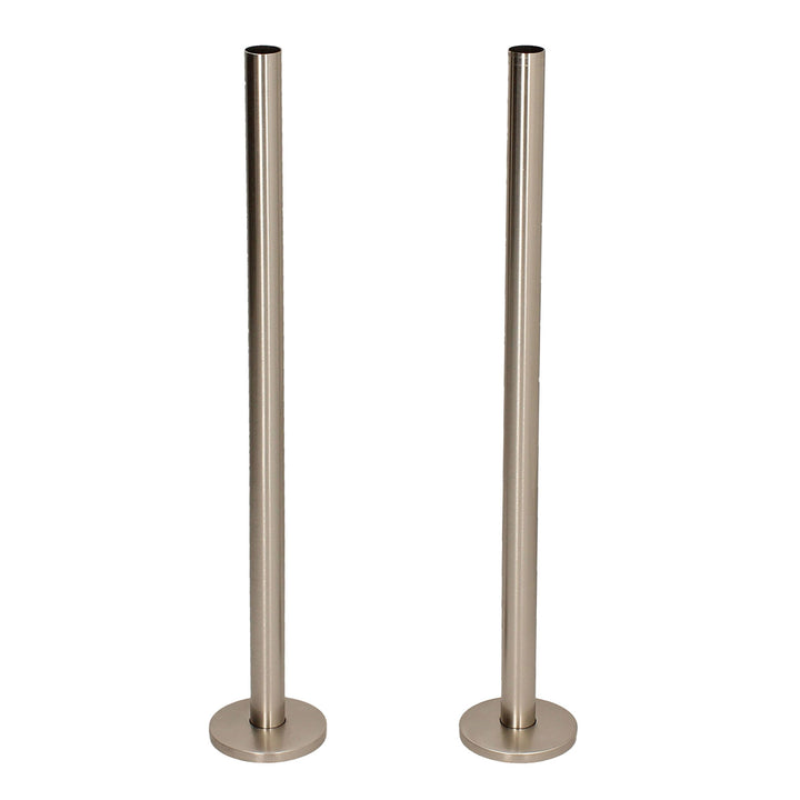 BiWorld - Silver Nickel Brushed Pipe Tails & Decoration Cover 300mm