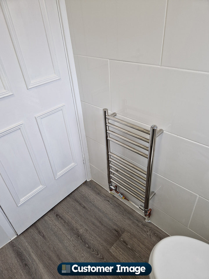 Aston - Stainless Steel Heated Towel Rail - H600mm x W350mm - Straight