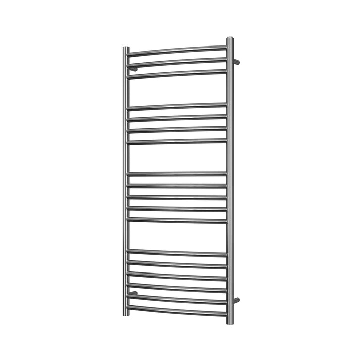 Aston - Stainless Steel Heated Towel Rail - H1200mm x W500mm - Curved