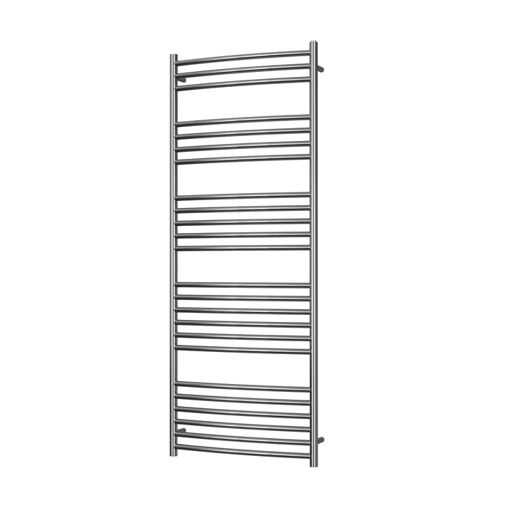 Aston - Stainless Steel Heated Towel Rail - H1600mm x W600mm - Curved
