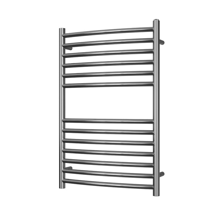 Aston - Stainless Steel Heated Towel Rail - H800mm x W500mm - Curved