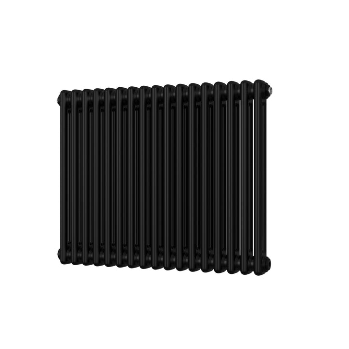 Alpha - Black Column Radiator H600mm x W768mm 2 Column - Feet Included