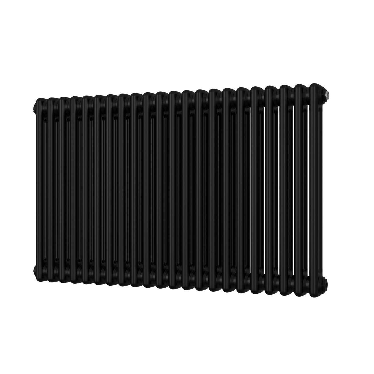 Alpha - Black Column Radiator H600mm x W988mm 2 Column