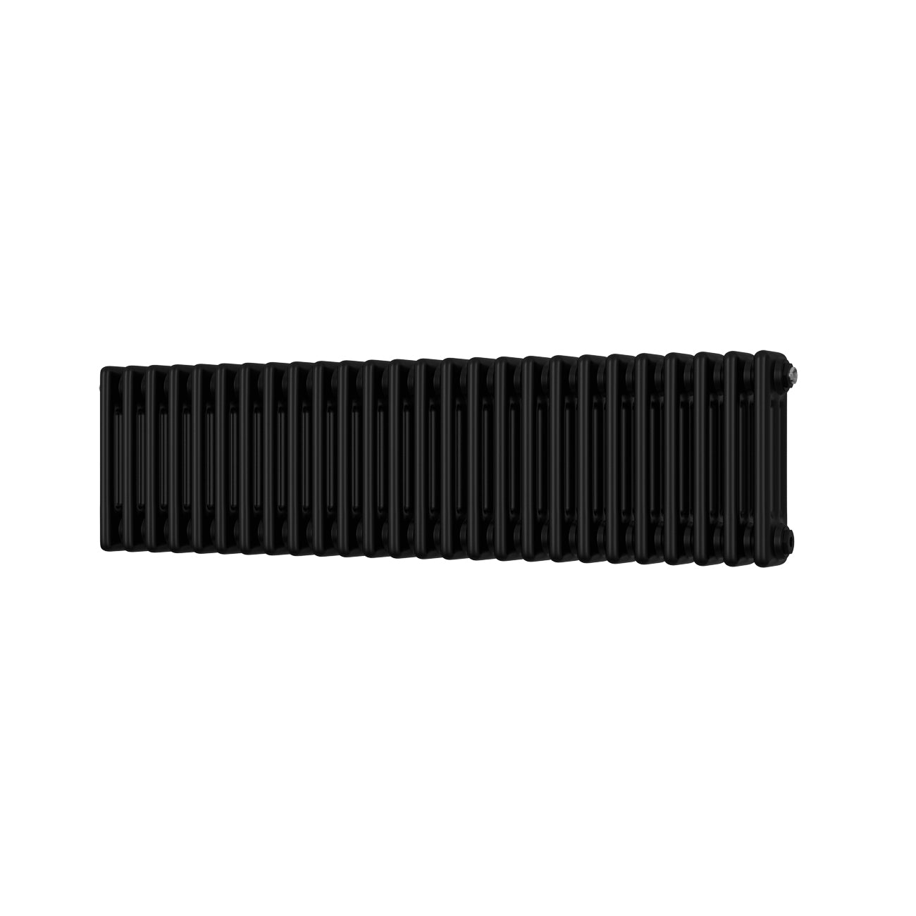 Alpha - Black Column Radiator H300mm x W1177mm 3 Column