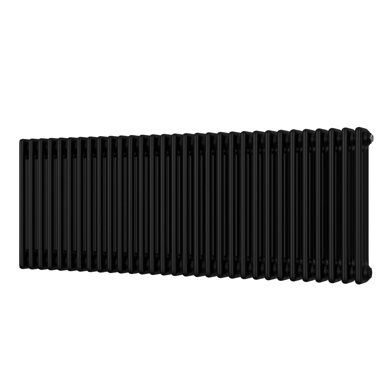Alpha - Black Column Radiator H500mm x W1355mm 3 Column - Feet Included