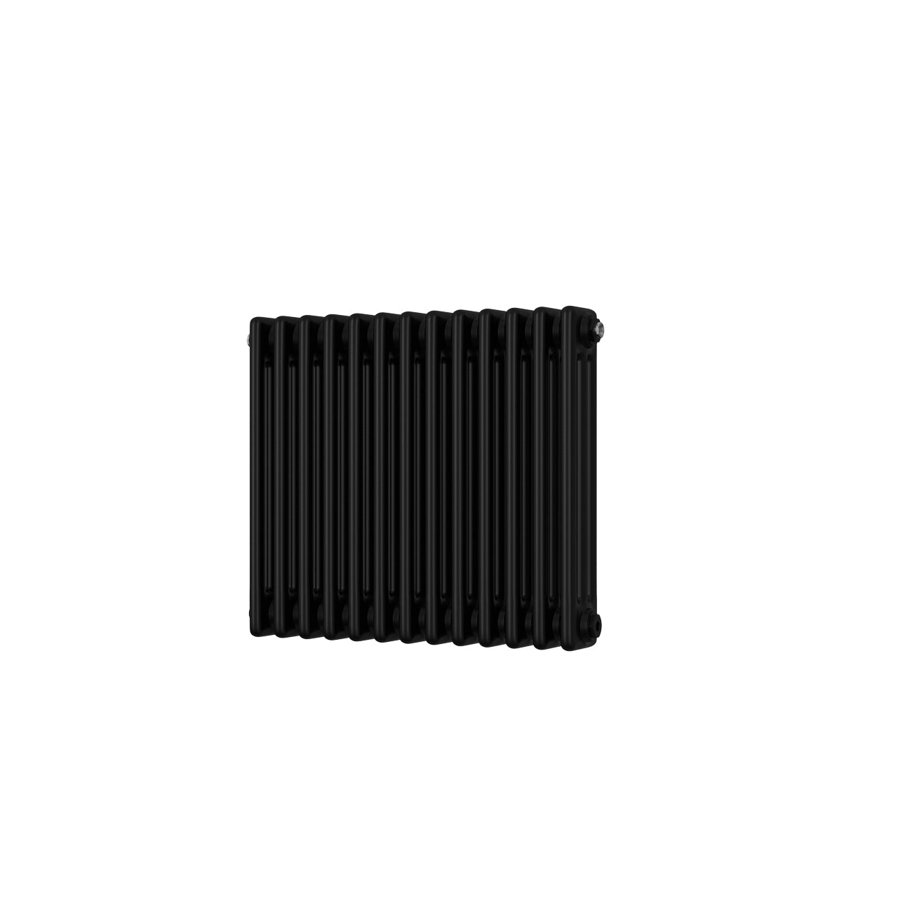 Alpha - Black Column Radiator H500mm x W599mm 3 Column - Feet Included