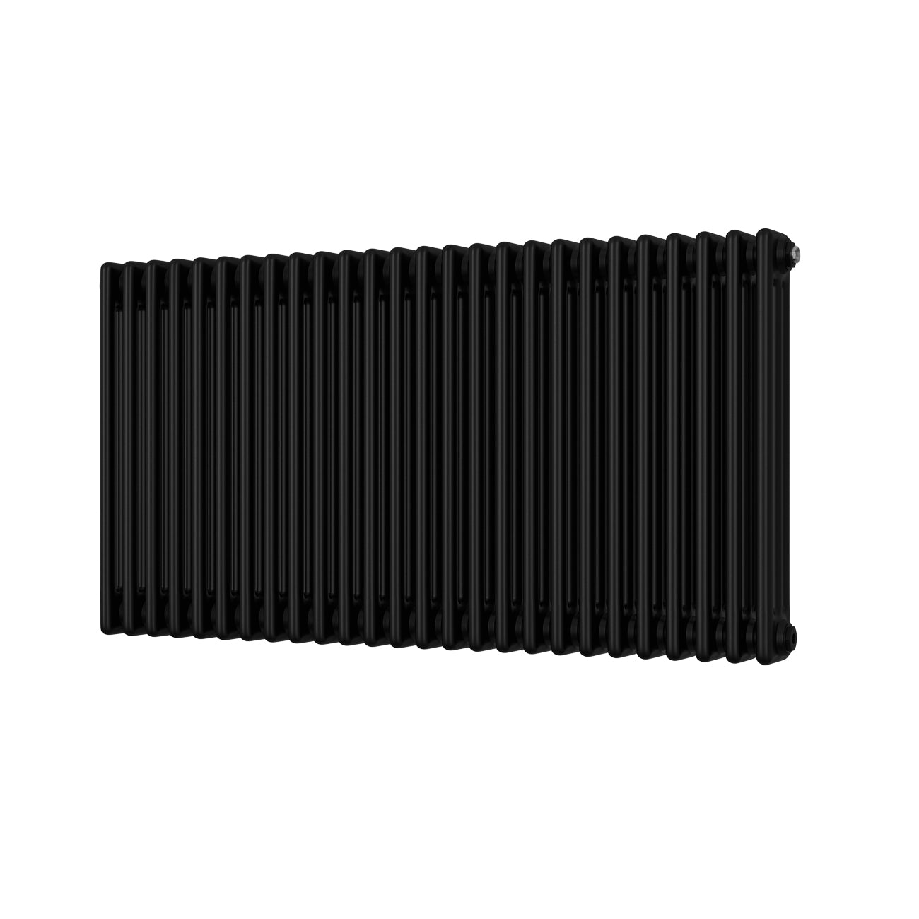 Alpha - Black Column Radiator H600mm x W1177mm 3 Column