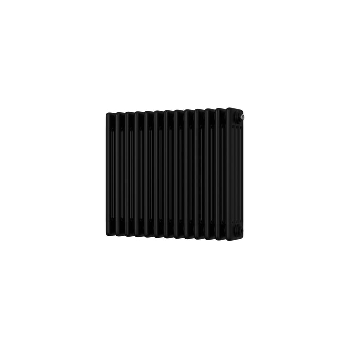 Alpha - Black Column Radiator H500mm x W592mm 4 Column - Feet Included