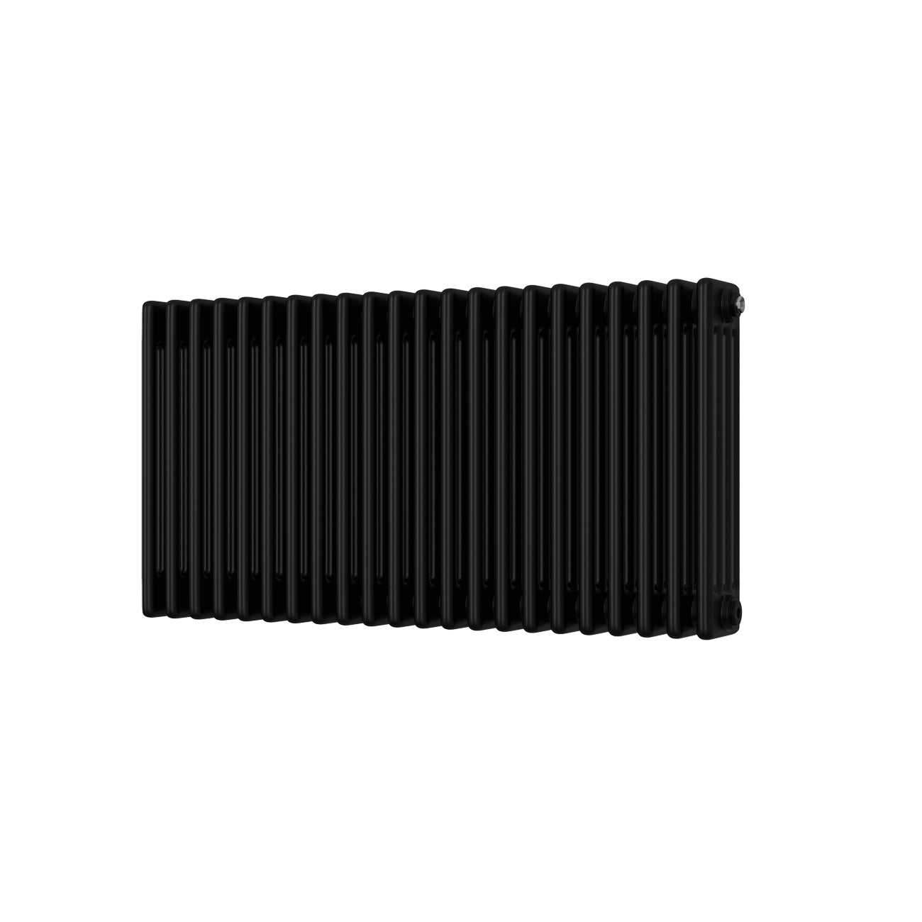Alpha - Black Column Radiator H500mm x W988mm 4 Column - Feet Included