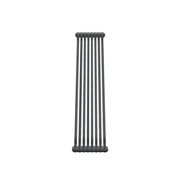 Bircham - Raw Metal Vertical Column Radiator H1500mm x W386mm 2 Column - Feet Included