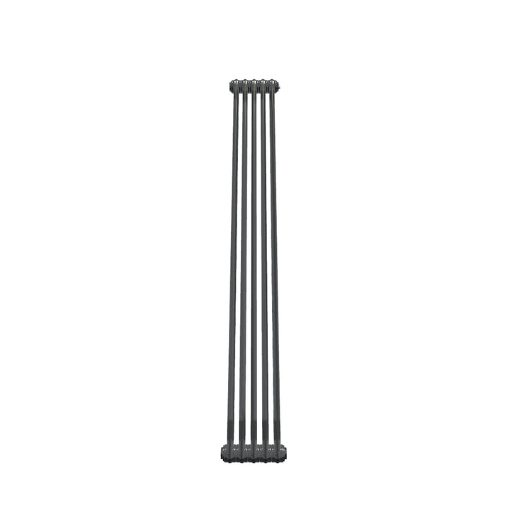 Bircham - Raw Metal Vertical Column Radiator H1800mm x W251mm 2 Column