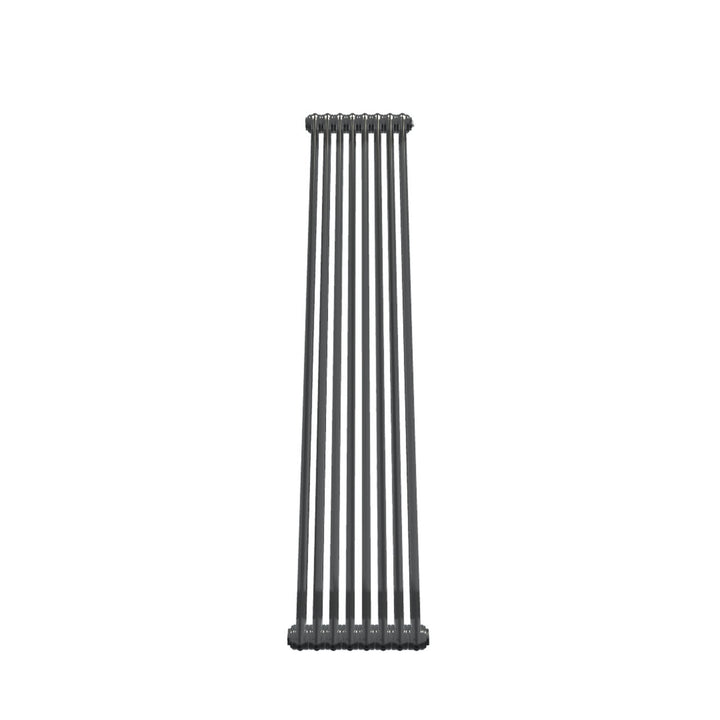 Bircham - Raw Metal Vertical Column Radiator H1800mm x W386mm 2 Column