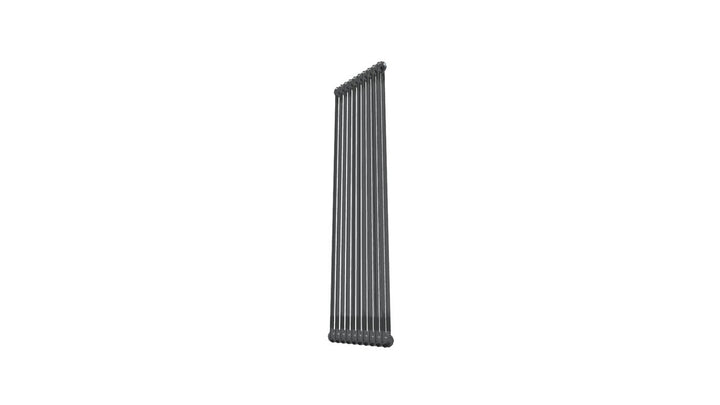 Bircham - Raw Metal Vertical Column Radiator H1800mm x W476mm 2 Column