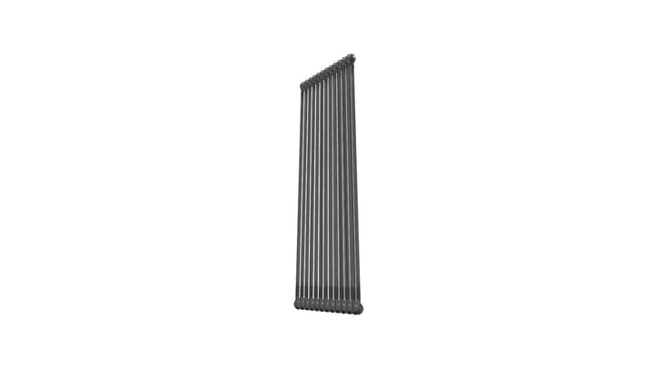 Bircham - Raw Metal Vertical Column Radiator H1800mm x W566mm 2 Column