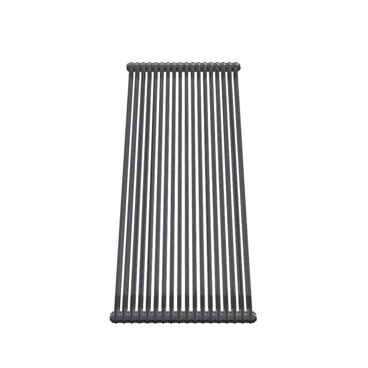 Bircham - Raw Metal Vertical Column Radiator H1800mm x W836mm 2 Column - Feet Included