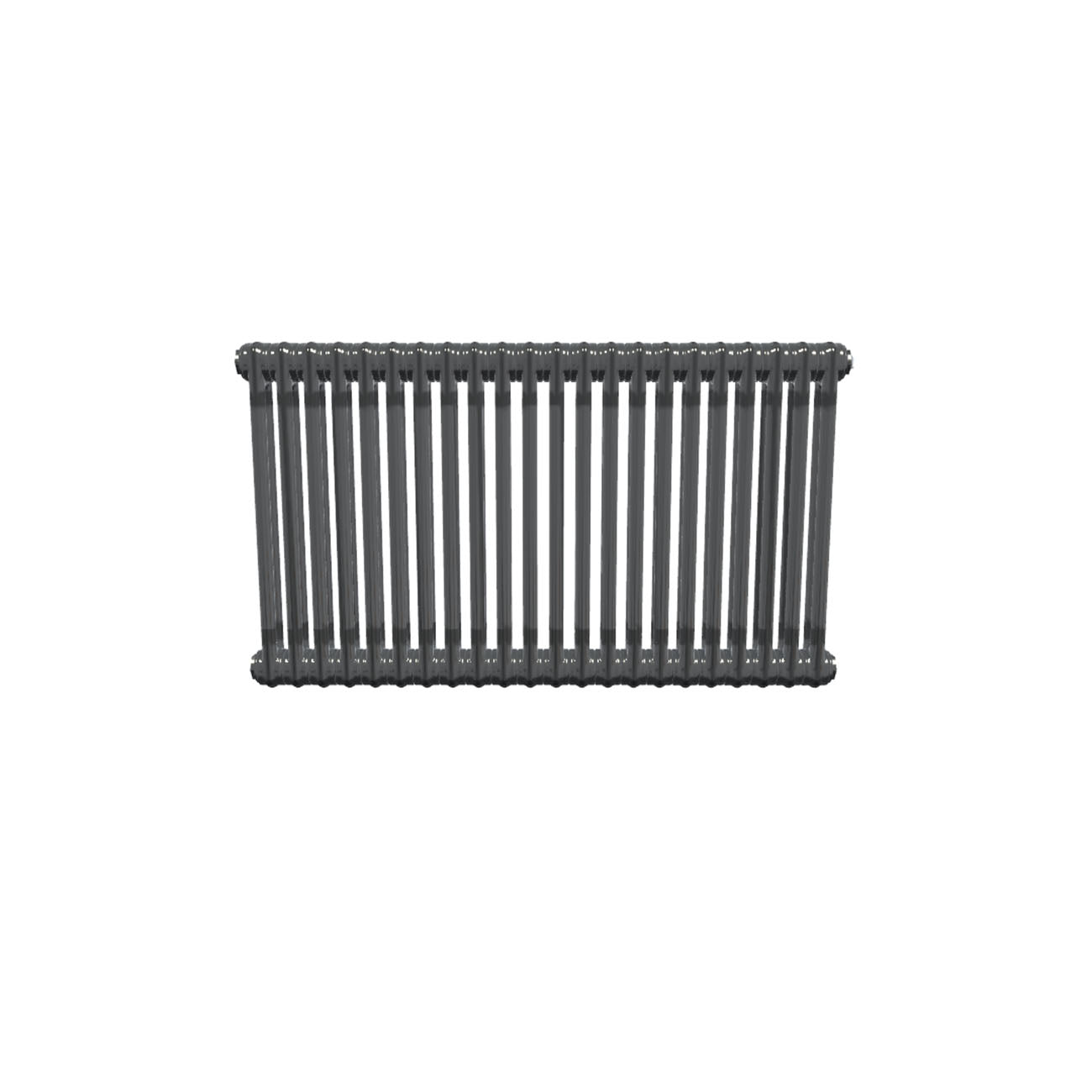 Bircham - Raw Metal Column Radiator H600mm x W1016mm 2 Column - Feet Included