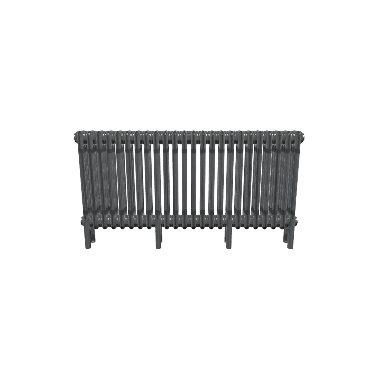 Bircham - Raw Metal Column Radiator H500mm x W1106mm 3 Column