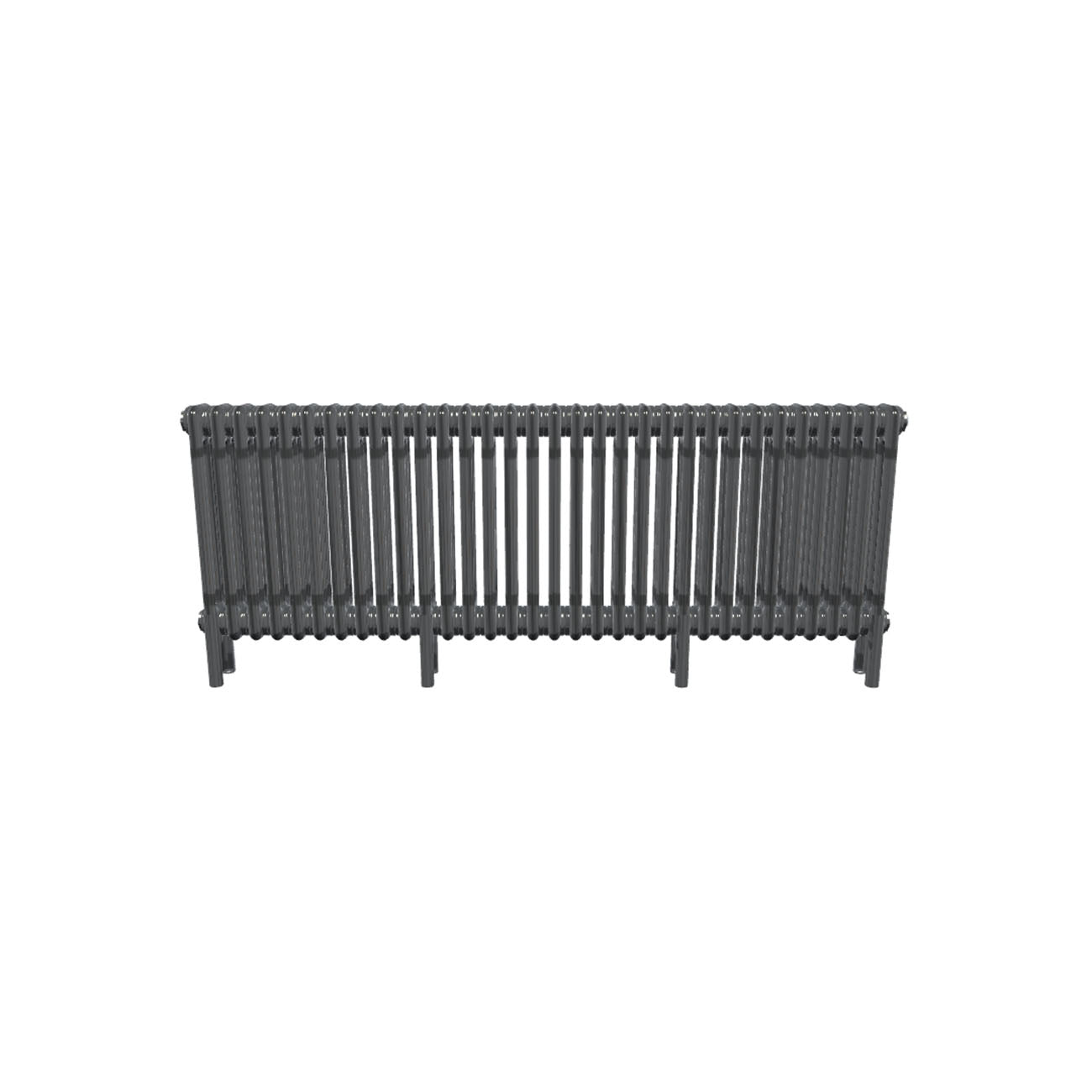 Bircham - Raw Metal Column Radiator H500mm x W1466mm 3 Column